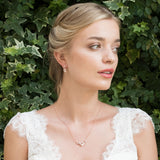 Aphrodite rose gold pearl and crystal necklace - Liberty in Love