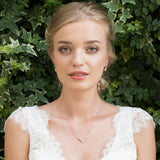Aphrodite rose gold pearl and crystal necklace - Liberty in Love