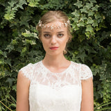 April rose gold pearl blossom and crystal sprigs hair vine - Liberty in Love