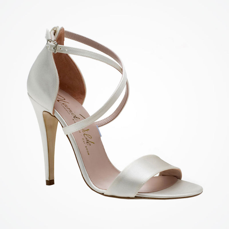 Arabella ivory silk satin sandals - Liberty in Love