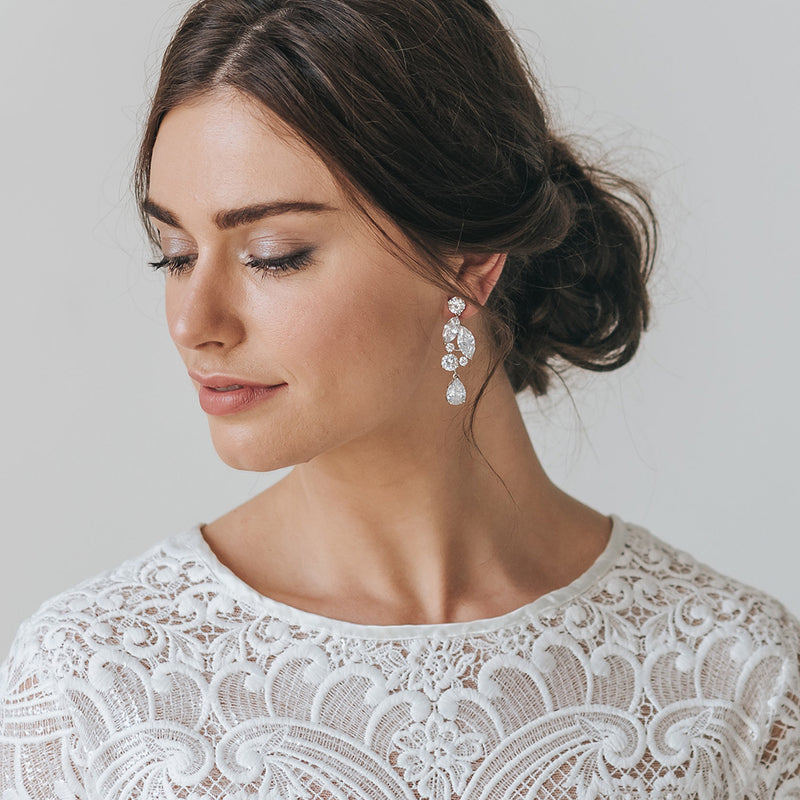 Aria CZ drop earrings - Liberty in Love