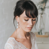 Art deco mother of pearl earrings - Liberty in Love