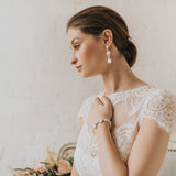 Art deco mother of pearl earrings - Liberty in Love