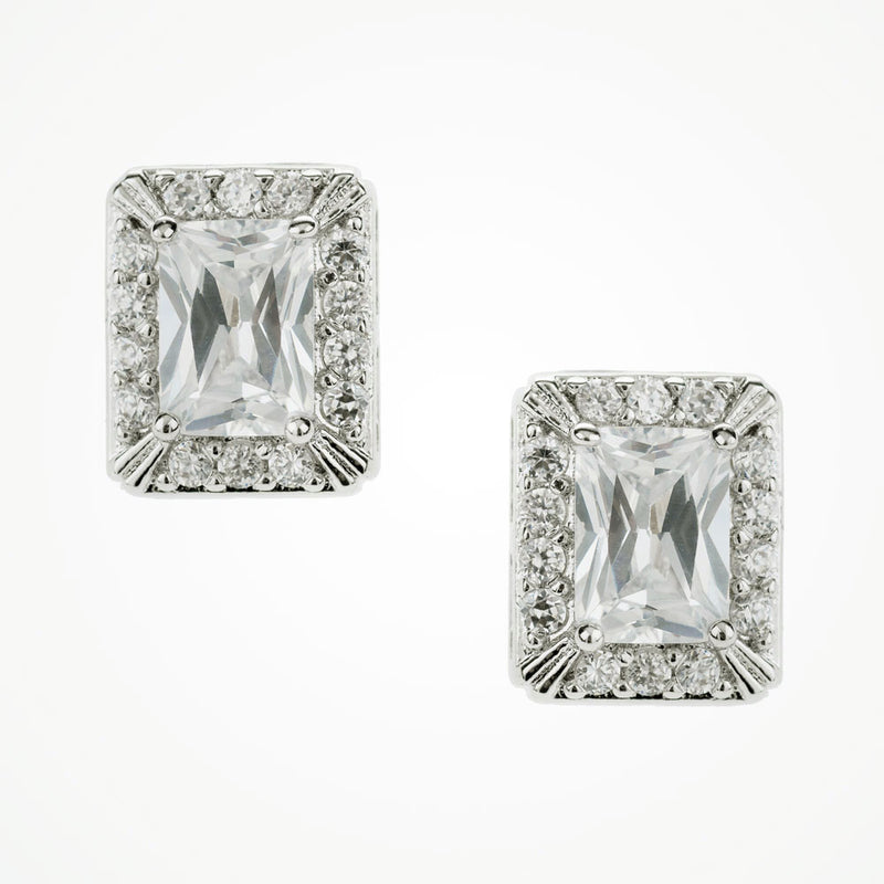 Art Deco bridal stud earrings - Liberty in Love