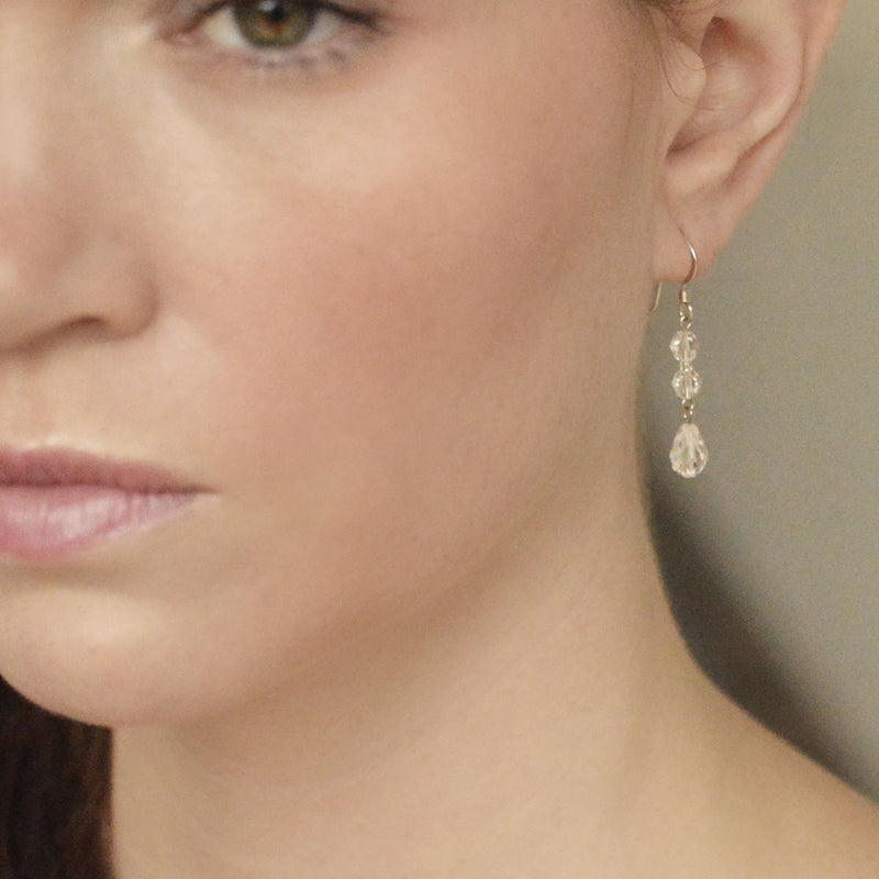 Aspen crystal drop earrings - Liberty in Love