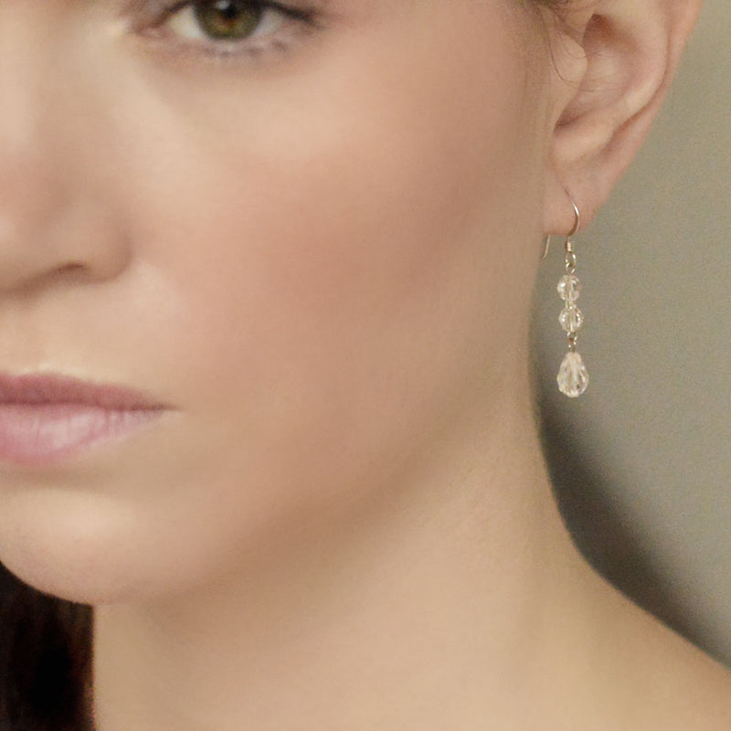 Aspen crystal drop earrings - Liberty in Love