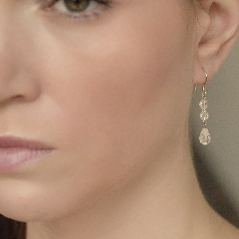 Aspen crystal drop earrings - Liberty in Love