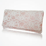 Astrid blush and ivory lace clutch - Liberty in Love
