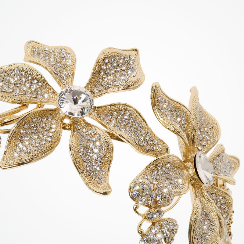 Athena gold-plated floral garland headpiece - Liberty in Love