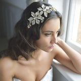 Athena gold-plated floral garland headpiece - Liberty in Love
