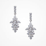 Augusta CZ leaf drop earrings - Liberty in Love
