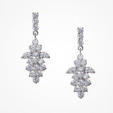 Augusta CZ leaf drop earrings - Liberty in Love