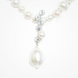 Aura pearl and CZ necklace - Liberty in Love