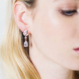 Aurora teardrop earrings (rose gold) - Liberty in Love