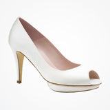 Avery ivory satin platform peep-toes - Liberty in Love