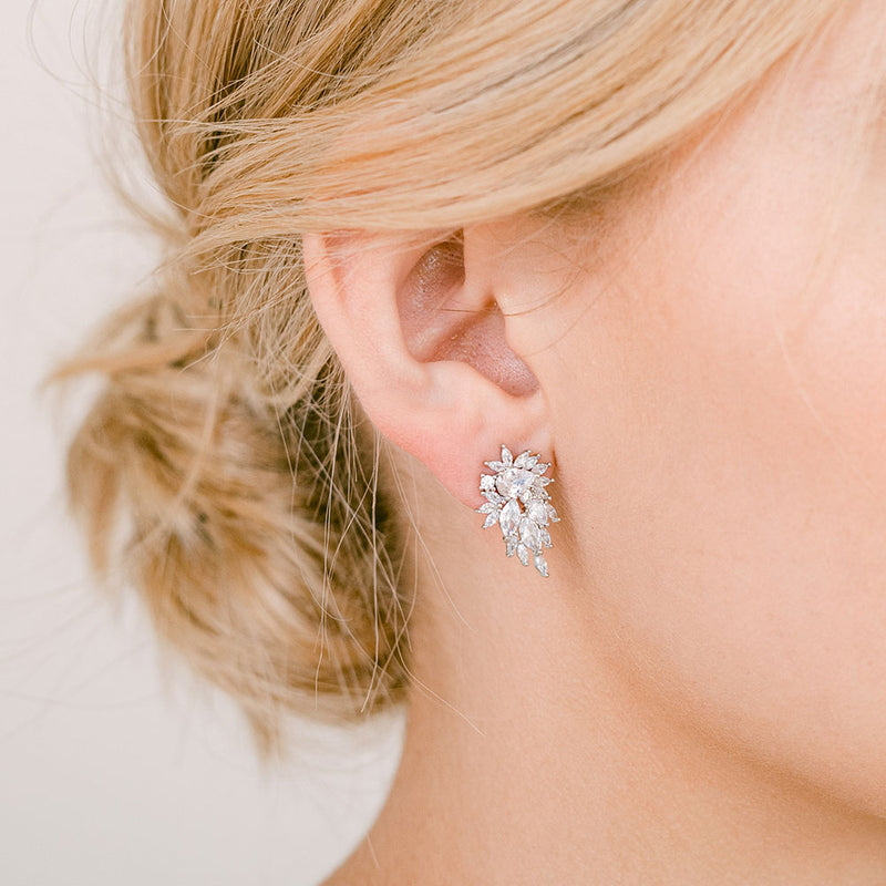 Azalea clustered crystals earrings - Liberty in Love