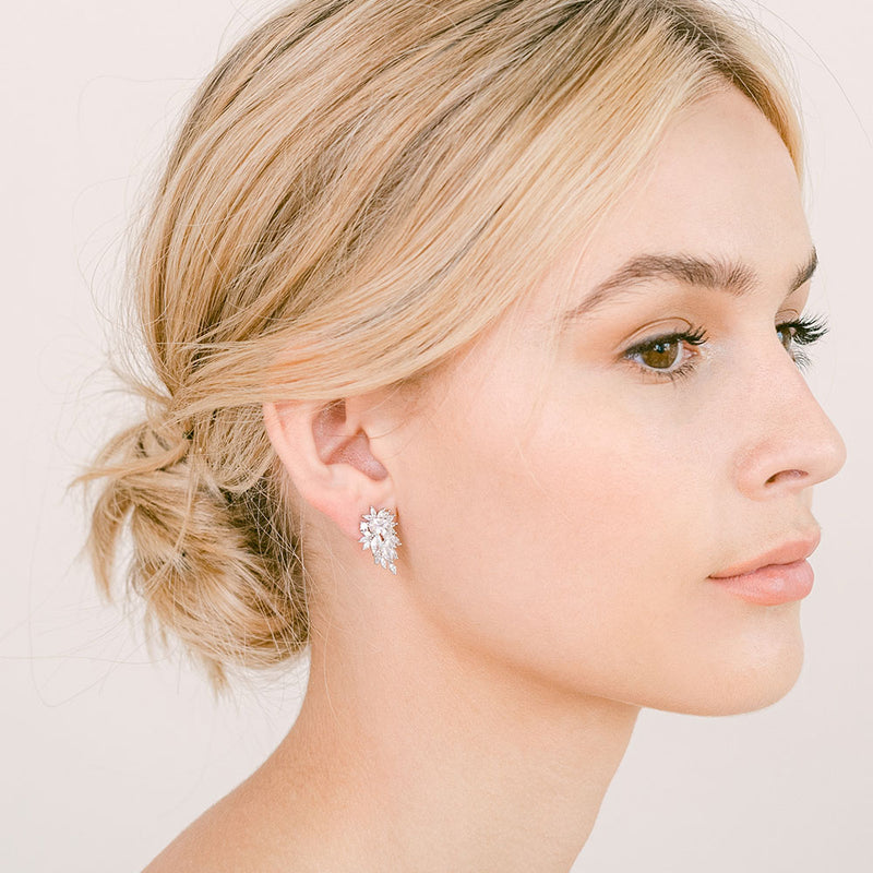 Clustered crystals earrings Azalea Liberty in Love