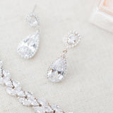 Bacall crystal teardrop earrings - Liberty in Love