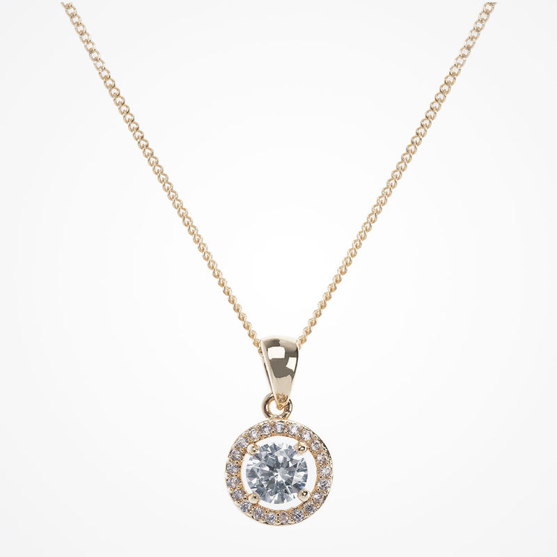 Balmoral gold crystal pendant necklace - Liberty in Love