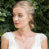 Balmoral rose gold bridal stud earrings - Liberty in Love