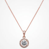 Balmoral rose gold crystal pendant necklace - Liberty in Love