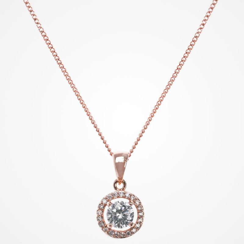Balmoral rose gold crystal pendant necklace - Liberty in Love