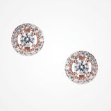 Balmoral rose gold bridal stud earrings - Liberty in Love