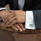Balthazar mother of pearl and abalone cufflinks - Liberty in Love