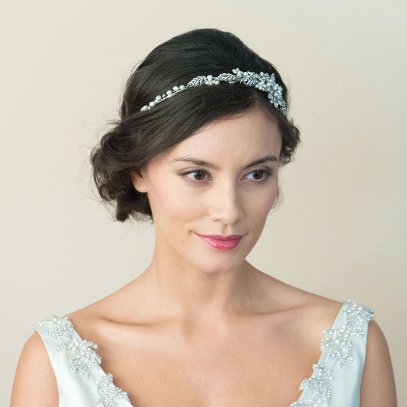 Barcelona starburst of crystals and pearls headpiece - Liberty in Love