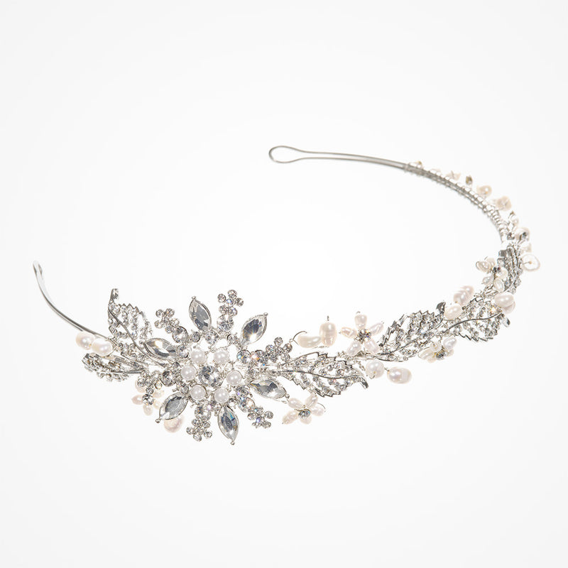 Barcelona starburst of crystals and pearls headpiece - Liberty in Love