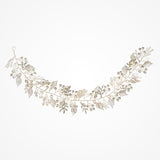 Basia leafy vine with pearl buds and crystals (silver) - Liberty in Love