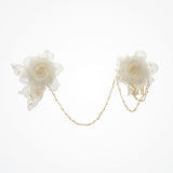 Beatrice lace blooms draping headpiece - Liberty in Love