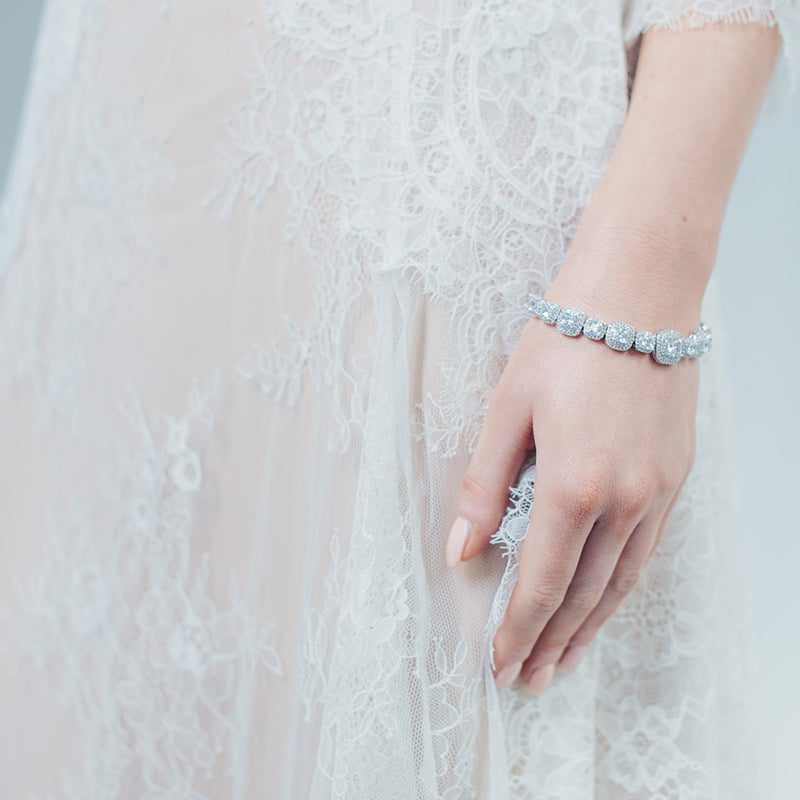 Belize square crystal bracelet - Liberty in Love