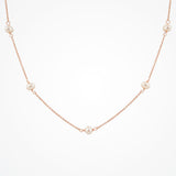 Belle rose gold pearl necklace - Liberty in Love