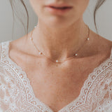Belle rose gold pearl necklace - Liberty in Love