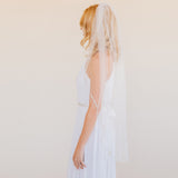 Belle tulle veil with beaded edge - Liberty in Love