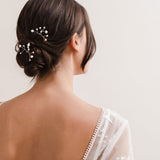 Belle pearl and crystal hair pins (set of 3) - Liberty in Love