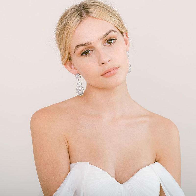 Bellerose crystal triple drop earrings - Liberty in Love
