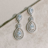 Bellerose crystal triple drop earrings - Liberty in Love