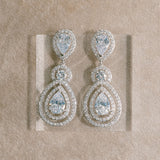 Bellerose crystal triple drop earrings - Liberty in Love