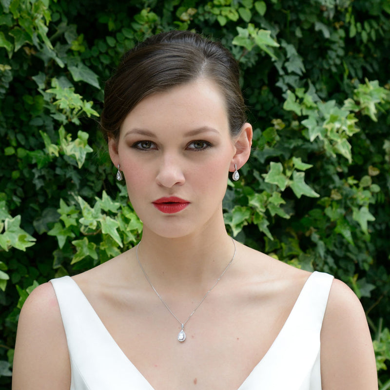 Belmont crystal teardrop earrings - Liberty in Love