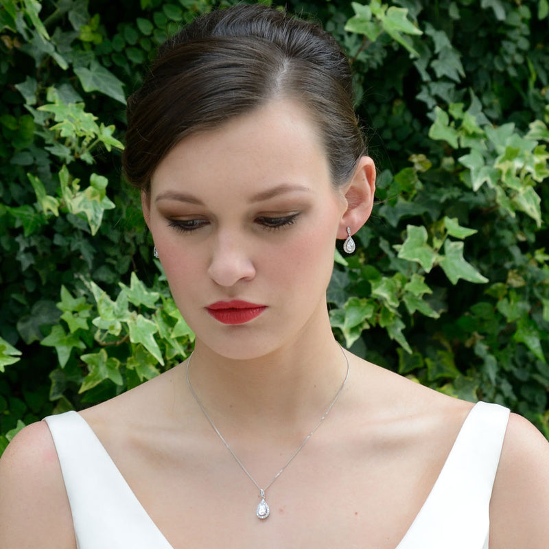 Belmont crystal teardrop earrings - Liberty in Love