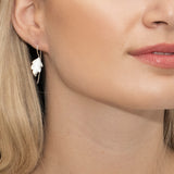 Bergamot mini leaf earrings (silver) - Liberty in Love