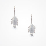 Bergamot mini leaf earrings (silver) - Liberty in Love