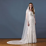 Beverley Hills floral lace edge tulle veil - Liberty in Love
