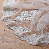 Beverley Hills floral lace edge tulle veil - Liberty in Love