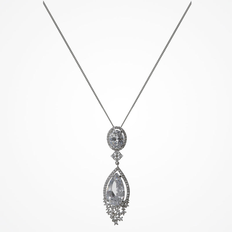 Beverley Hills cubic zirconia pendant necklace - Liberty in Love