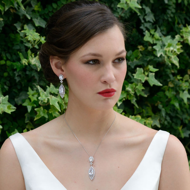 Beverley Hills cubic zirconia pendant necklace - Liberty in Love