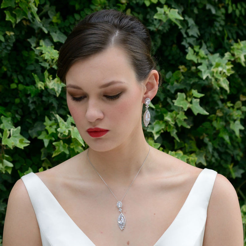 Beverley Hills cubic zirconia pendant necklace - Liberty in Love