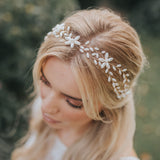 Biana pearl blossom hair vine (gold) - Liberty in Love